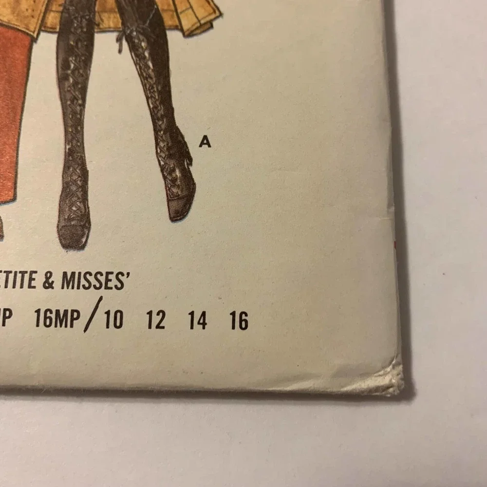 Butterick Vintage 1970's Pattern‎ #6378 Jumper/Tunic/Pants/Shorts Size 12